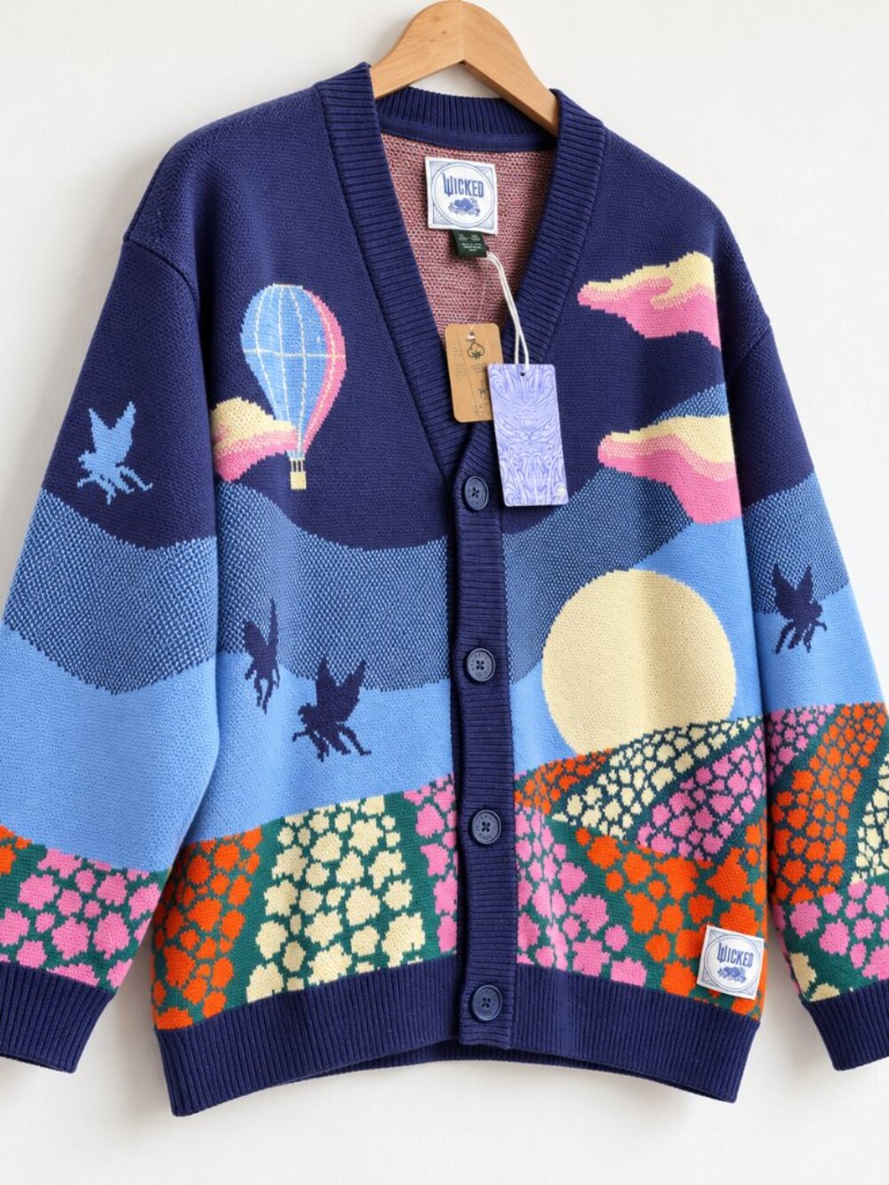 Roots x Wicked Dusk Cardigan Unisex NW - Picture 4 of 7